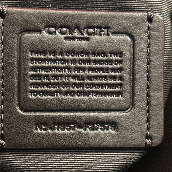 Coach Lexy Shoulder Bag F27579 Brown Signature Canvas Leather Trim - Picture 7 of 7